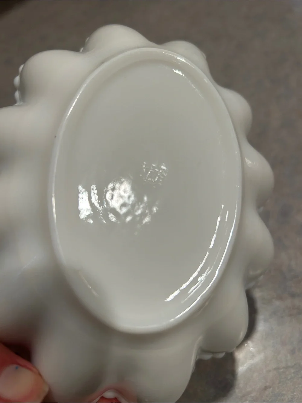 Westmoreland White Milk Glass Scalloped Dishes - Pair